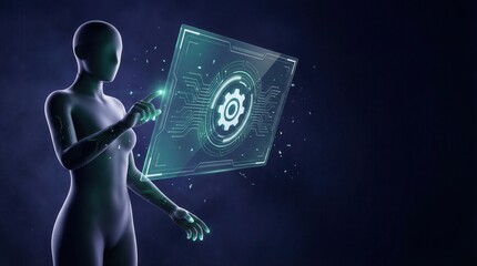 Digital Human Interacting with Holographic Settings Interface