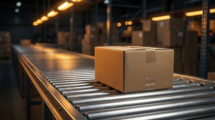 Distribution Center Conveyor with Sealed Package