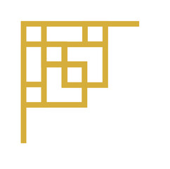 Chinese retro corner border decoration