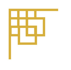 Chinese retro corner border decoration