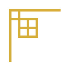 Chinese retro corner border decoration