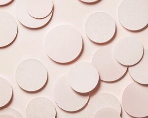 Soft Pastel Circles on Light Background for Creative Design Projects