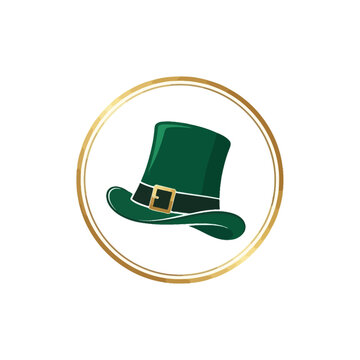 Green Top Hat with Gold Buckle.