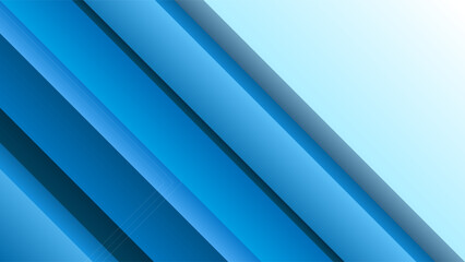 Obraz premium Illustration Modern Abstract Background Minimalist Diagonal Geometric Shapes Blue Gradient Colorful Design Vector. Good for Website Banners, Corporate Presentations, Branding, Posters, Social Media