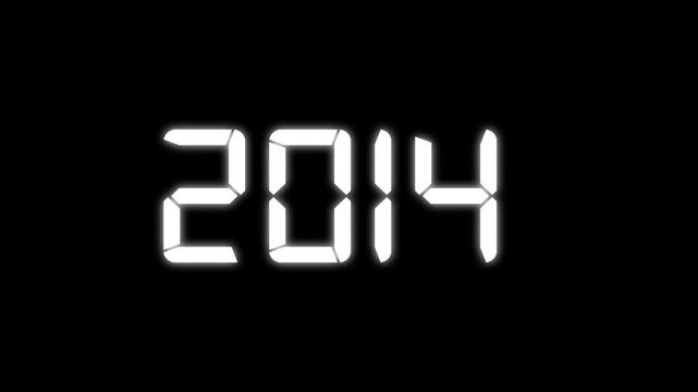 Count Up New Year Animation from 1990 to 2048. 2000 to 2048 year simple countdown animation. Background Number Progress.