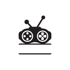 Modern robot symbol icon  vector illustration design