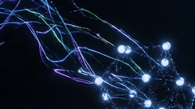 Quantum Data Processing Abstract flow and manipulation of immense datasets through intricate, self-organizing energetic patterns within a quantum computational space.