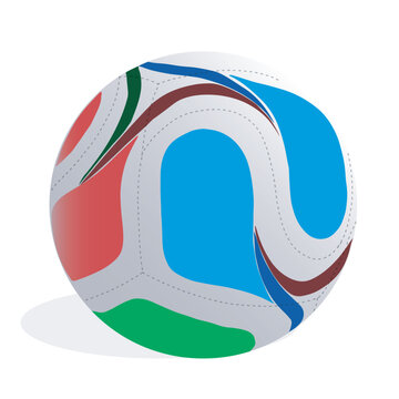  Vector illustration of a professional soccer ball for the global tournament. Transparent background-01.