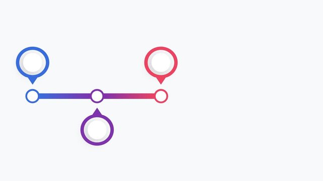 Animated Infographic Timeline Progress Bar for Business Data Presentation