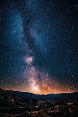 Fototapeta premium The Milky Way Galaxy with stars