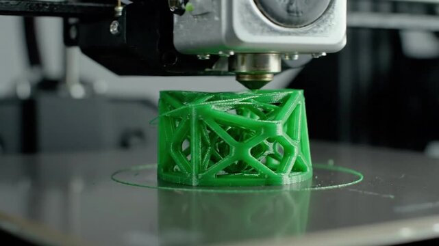 Abstract Geometric Artistry Focusing on the mesmerizing visual of an evolving impossible shape.