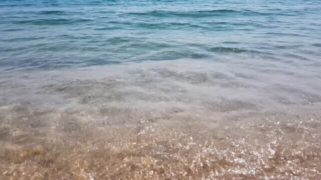 Ocean Surface Reflection Medium Shot