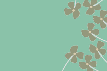 Obraz premium Muted abstract floral botanical background