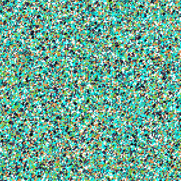 Digital Camouflage Pixel Pattern with Cyan Green Orange Noise