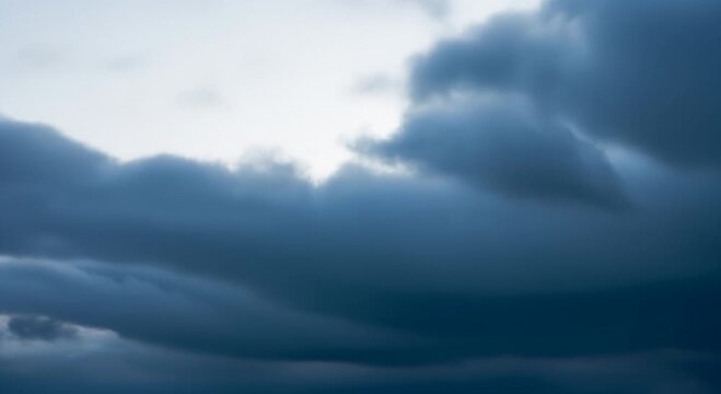 Dark Dramatic Storm Clouds Gathering in the Sky, Moody Atmosphere, Weather Background