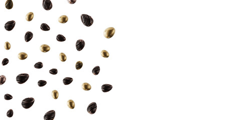 Elegant Easter egg design on white background, perfect for holiday greetings and festive content. Modern aesthetic and c © vegefox.com