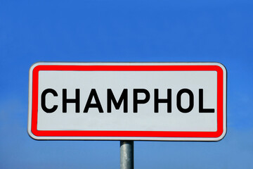 Obraz premium place-name sign Champhol