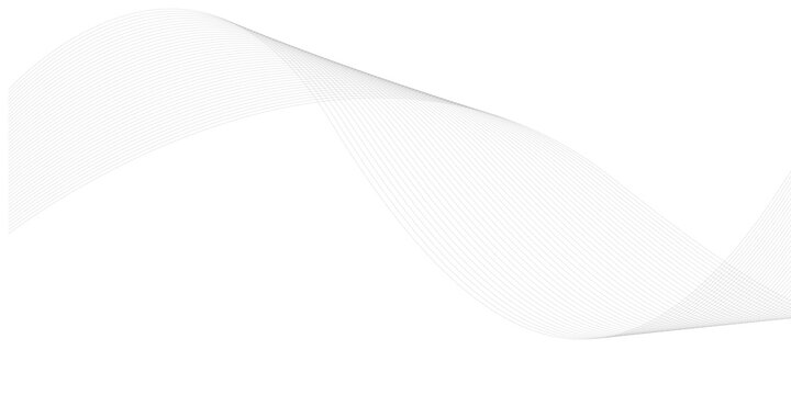 Abstract flowing wave lines background minimal modern technology banner design