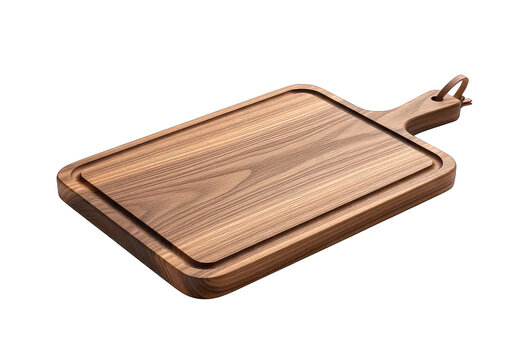 Dark Walnut Cutting Board with Serving Handle
