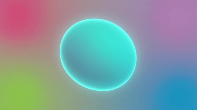 A mesmerizing abstract background featuring a glowing, rounded shape in shades of teal and blue, set against a soft gradient of pastel colors, creating a dreamy and ethereal atmosphere