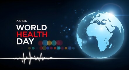 World health day global awareness campaign illustration