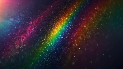 Fototapeta premium Gemini saidAn abstract rainbow nebula glow illuminates a starry galaxy background where colorful cosmos dust and glowing planets drift through the dark infinity of a bright fantasy universe