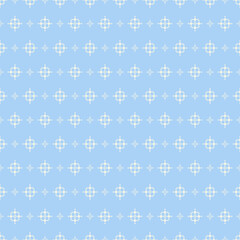 Fototapeta premium Minimal geometric seamless pattern in soft blue, scandinavian textile design, surface pattern design for fabric and print, design for textile and wallpaper 