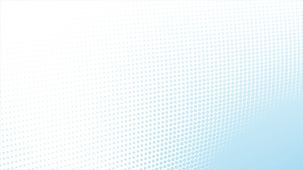 Elegant light blue halftone dots gradient background for modern designs