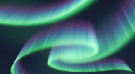 Naklejka premium Majestic swirls of vibrant aurora borealis illuminating the night sky