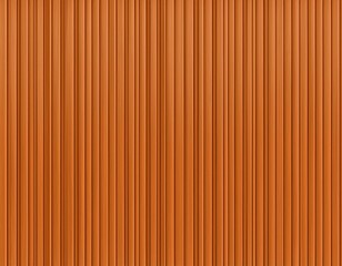 Fototapeta premium seamless wall panel pattern slim vertical slats in orange wood with natural fluted texture modern interior background for home office decorative accent wall or acoustic panel design