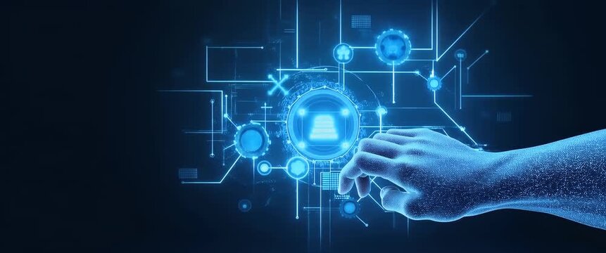 Subtle wallpaper devoted to AI powered transactions highlighting algorithmic patterns refined system icons and gradient shapes. Demonstrates instantaneous data assessment reduced manual oversight and 