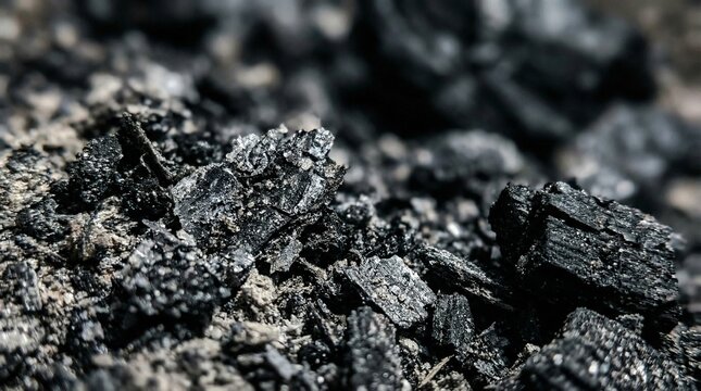 Ashes from burned palm leaves in a textured pile for Ash Wednesday  