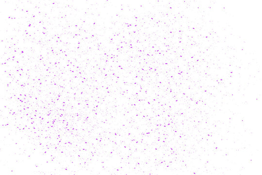 Colorful Confetti Shower Across White Background.