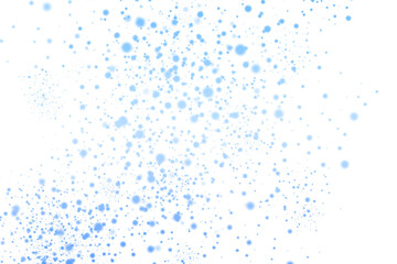 Colorful Confetti Particles Shower on White Background.