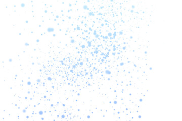 Blue Confetti Sprinkles Against White Background.