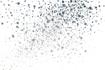 Dense Spray of Fine Particles in White Space.