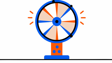 Obraz premium Vibrant prize wheel spinning with excitement and anticipation