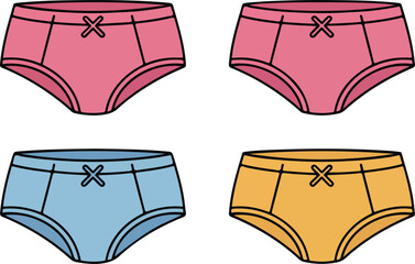 Cute Women’s Underwear Vector Set  Panties, Lingerie, and Colorful Designs © MSTZOWRON