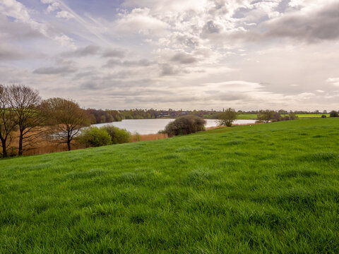 A very unusual very quiet morning at Pickmere lake, Pickmere, Knutsford, Cheshire, UK