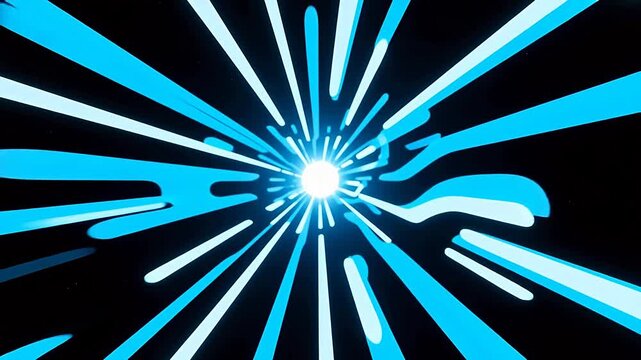 RadiantWhiteCorewithBlue-BlackAbstractLines