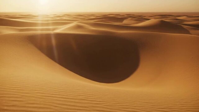 Desert Loop loop desert with subtle refraction ? gentle motion; royalty-free look; no banners or text; no faces; no trademarks scene 1 Abstract cinematic angle