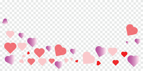 Romantic red hearts background with layered paper cut heart shapes, love theme banner design for valentine greeting card, wedding invitation header, and festive decoration © Abul