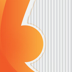 Orange and White Abstract Background