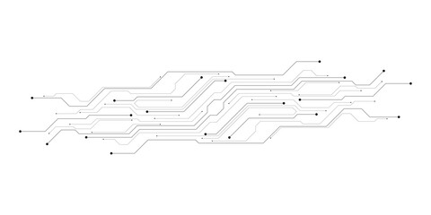Vector abstract technology on white background., Abstract futuristic circuit board Illustration, Circuit board with various technology elements.