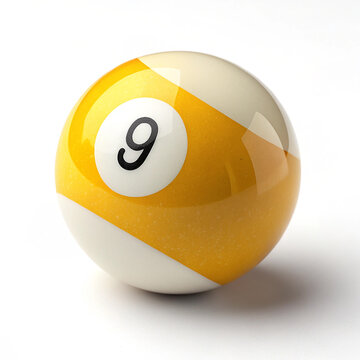 pool ball isolated on white	
