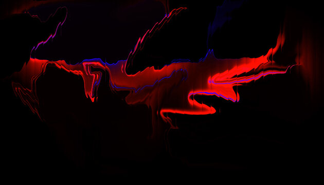 Premium high-quality red neon pulse wave featuring a unique distorted glass texture. Designed for high-impact visuals, music production covers, and sci-fi digital interfaces.