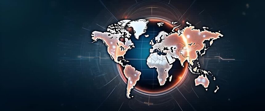 Sophisticated imagery portraying global power dynamics with intricate visual data and symbolic elements that convey shifting international authority and influence in  Photo Stock  Concept  and empty s