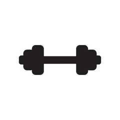 Dumbbell silhouette vector illustration