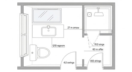 Residential Floor Plan Design Blueprint.