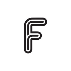 A creative vector logo design with "F" letter.	